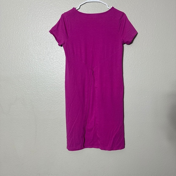 J.Jill Women’s Vibrant Pink V-Neck Dress With Pockets Size Small - Picture 5 of 8